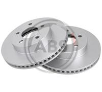 2x Disque de frein ventilé 17842 A.B.S. pour JEEP CHEROKEE