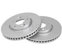 2x Disque de frein ventilé 17948 A.B.S. pour HYUNDAI KIA