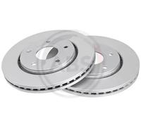 2x Disque de frein ventilé 17993 A.B.S. pour DODGE FIAT VW CHRYSLER