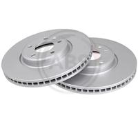 2x Disque de frein ventilé 18112 A.B.S. pour AUDI A4 B8 A4 B8 Avant A5 A6 C7 Q5