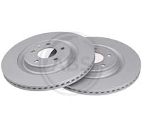2x Disque de frein ventilé 18196 A.B.S. pour AUDI PORSCHE VW