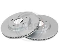 2x Disque de frein ventilé 18202 A.B.S. pour HYUNDAI KIA