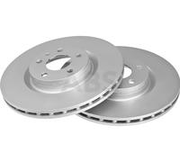 2x Disque de frein ventilé 18234 A.B.S. pour FIAT 500L