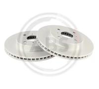 2x Disque de frein ventilé 18943 A.B.S. pour TOYOTA YARIS