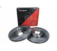 2x Disque de frein ventilé 19-2013 MAXGEAR pour RENAULT MEGANE III Grandtour