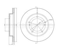 2x Disque de frein ventilé 23-0501 METELLI pour SUZUKI GEO