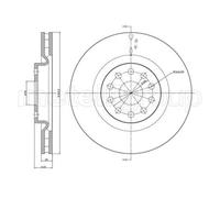 METELLI 2X Disque De Frein Avant Ø305,5 Mm Ventilé Pour Lancia Thesis 841AX 2.4