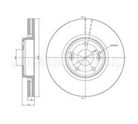2x Disque de frein ventilé 23-0675C METELLI pour RENAULT LAGUNA II