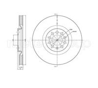 2x Disque de frein ventilé 23-0706C METELLI pour AUDI SEAT VW SKODA