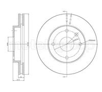 2x Disque de frein ventilé 23-0719 METELLI pour CHEVROLET DAEWOO