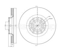 2x Disque de frein ventilé 23-0726C METELLI pour AUDI VW SKODA SEAT