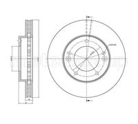 2x Disque de frein ventilé 23-0776C METELLI pour KIA SORENTO I