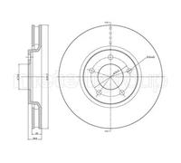 2x Disque de frein ventilé 23-0780C METELLI pour CHRYSLER DODGE
