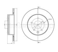 2x Disque de frein ventilé 23-0797C METELLI pour NISSAN RENAULT