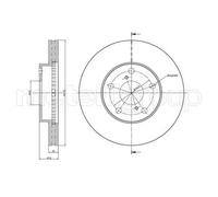Disque De Frein Metelli 23-0801C pour Toyota