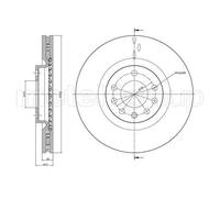 Disque De Frein Metelli 23-0860C pour Fiat