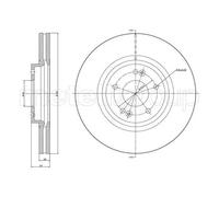2x Disque de frein ventilé 23-0900C METELLI pour KIA HYUNDAI