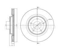 2x Disque de frein ventilé 23-0902C METELLI pour NISSAN X-TRAIL II JUKE JUKE Van