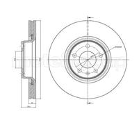 2x Disque de frein ventilé 23-0916C METELLI pour AUDI A6 C6 A6 C6 Avant A8 D3