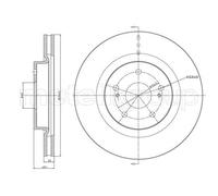 METELLI 2x Disque de Frein Avant Ø294.5 MM Ventilé pour Suzuki Prix Vitara II JT