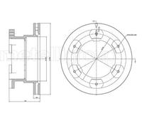 2x Disque de frein ventilé 23-0990 METELLI pour IVECO DAILY IV Fourgon