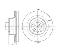 2x Disque de frein ventilé 23-1014C METELLI pour BMW 1 Coupé 1 Décapotable