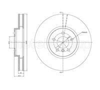 2x Disque de frein ventilé 23-1030C METELLI pour BMW X5 X6