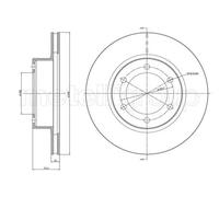 2x Disque de frein ventilé 23-1064C METELLI pour TOYOTA LAND CRUISER