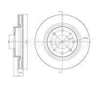METELLI 2X Disque De Frein Avant Ø275.1 Mm Pour KIA Cerato LD 1.6 2.0 CRDi 1.5