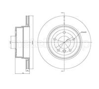 METELLI Disques De Frein Arrière Ventilés Pour BMW 5 Série Touring E61 E60