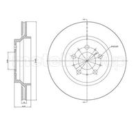 2x Disque de frein ventilé 23-1133C METELLI pour VOLVO XC90 I