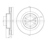 Metelli 2X Disque De Frein Avant Ø337,9 Mm Ventilé Pour Toyota Land Cruiser
