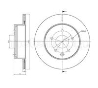 2x Disque de frein ventilé 23-1322C METELLI pour RENAULT KOLEOS I