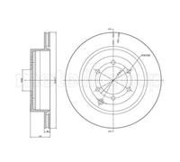 2x Disque de frein ventilé 23-1348C METELLI pour NISSAN PATHFINDER III
