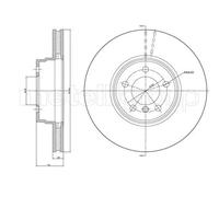 2x METELLI Disque De Frein Avant Aéré Ø344mm Pour Land Rover Range LM LM_