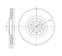 Disque De Frein Metelli 23-1515C pour Audi VW
