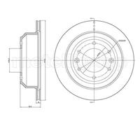 2x Disque de frein ventilé 23-1556 METELLI pour HYUNDAI H-1 Travel H-1 Cargo