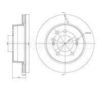 2x Disque de frein ventilé 23-1562C METELLI pour SSANGYONG KYRON RODIUS I