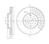 Metelli Disque de frein 23-1659C pour Nissan
