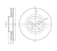 2x Disque de frein ventilé 23-1746C METELLI pour SUBARU IMPREZA A trois volumes
