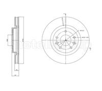 2x Disque de frein ventilé 23-1762C METELLI pour NISSAN RENAULT