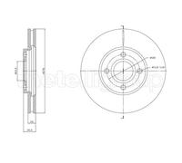 METELLI 23-1768C Disque de frein