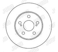 2x Disque de frein ventilé 561822JC JURID pour TOYOTA CARINA E VI CELICA Coupé