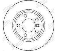 2x Disque de frein ventilé 562090JC JURID pour BMW 3 3 Coupé 3 Touring Z3 Coupé