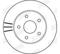 2x Disque de frein ventilé 562147JC JURID pour JEEP CHEROKEE GRAND CHEROKEE II