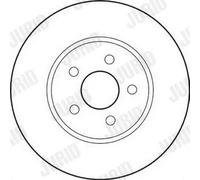 2x Disque de frein ventilé 562180JC JURID pour FORD JAGUAR