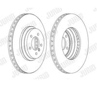 2x Disque de frein ventilé 562519JC-1 JURID pour BMW 3 Touring 3 3 Coupé X1