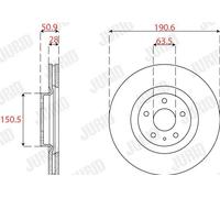 FERODO DDF2789C Disque de frein
