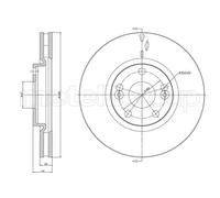 2x Disque de frein ventilé 800-1130 CIFAM pour RENAULT ESPACE III