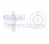 DELPHI BG2419 Disque de frein